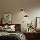 DecorBites™ Iron Yellow Travertine LED Pendant Light for Bedside Dining Living Room