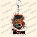 Hot The Boys TV Show Keychains Homelander Billy Butcher Starlight Key Chain Ring for Bag Hero Pendant Keyring Jewelry Fans Gifts