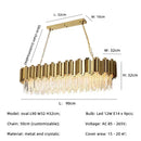 DecorBites™ Golden Luxury LED Crystal Chandelier for Hotel Living Room Ceiling Lighting