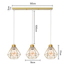 DecorBites™ Iron Frame Pendant Chandelier for Modern Indoor Lighting
