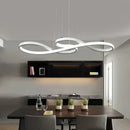 DecorBites™ Gold LED Chandelier: Modern Nordic Hanging Lamp for Dining Room, Kitchen, Bar, Office