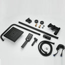 DecorBites™ Black Wall Mounted Bathroom Shower Faucet Set - Bathtub Mixer Tap