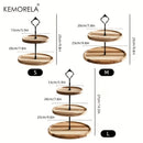 DecorBites™ Double-Layer/Three-Layer Dried Fruit Tray - Elegant Serving Dish for Desserts and Snacks