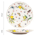 DecorBites™ Gold Edge Cup & Saucer Set: Lemon Teapot, Coffee Mug, Ceramic Plates & Drinkware