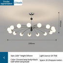 DecorBites™ Cream Wind Chandelier: Luxury Postmodern Hall Lamp for Living Room, Bedroom, and Restaurant