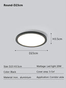 DecorBites™ LED Ceiling Lamp: Modern Minimalist Rectangular Design for Living room, Bedroom, Indoor Lighting