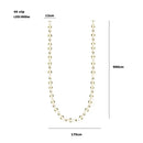 DecorBites™ Crystal Gold Chain Chandelier Ceiling Lamp for Home Décor