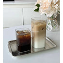 DecorBites™ 500ml Square Glass Juice Cup - Transparent & Heat-Resistant
