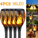 Outdoor 96LED Solar Flame Torch Lights Flickering Light Dancing Led Waterproof Garden Decoration Lawn Path Yard Patio Lamps