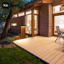 DecorBites™ LED Wood Grain Lawn Light - Waterproof Stainless Steel Street Lamp