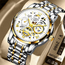 UTHAI Watch for Men – Luxury Quartz Waterproof Hollow Wristwatch
