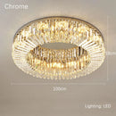 DecorBites™ Crystal Gold LED Ring Ceiling Light - Modern Luxury Home Lighting