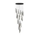 DecorBites™ Gold Crystal Stairs Chandelier Luxe LED Pendant Light Luxury Indoor Lighting