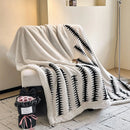 DecorBites™ Double-Layer Jacquard Lamb Wool Blanket - Cozy Sofa Throw for Winter Home Comfort