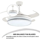 DecorBites™ LED Bladeless Ceiling Fan Chandelier for Modern Smart Home Decor