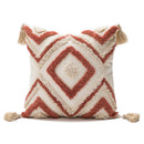 DecorBites™ Geometric Embroidery Boho Cushion Cover Sofa Decorative Pillowcase Canvas Cotton