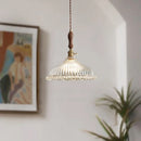 DecorBites™ Clear Glass LED Hanging Lamp French Style Pendant Light for Home Decor