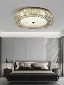DecorBites™ Gold Glass LED Ceiling Light Fixture Stainless Steel Lamps