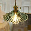 DecorBites™ Green Glass LED Pendant Lights - Nordic Minimalist Style for Bedroom, Living Room