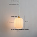 DecorBites™ Copper White Glass LED Pendant Lamp for Modern Living Room Decor