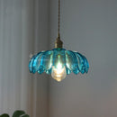 DecorBites™ Glass Industrial Pendant Light: Loft Style Fixture with Copper Socket for Home Decor