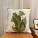 Embroidered Geometric Cushion Cover