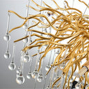 DecorBites™ Crystal Water Drop Chandelier – Luxury Ceiling Light for Hotels, Restaurants, Villas