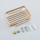 DecorBites™ Glass Soap Dish Wall Mounted Soap Basket for Bathroom Toilet Balcony