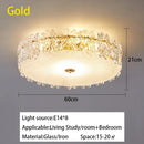 DecorBites™ Crystal Glass Maple Leaf Ceiling Chandelier for Modern Luxury Minimalist Living Room