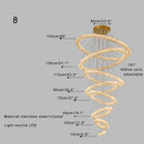 DecorBites™ Crystal Ring Chandelier - Color Changing LED Modern Luxury Hanging Lamp