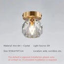 DecorBites™ Elegant Crystal Ceiling Light Fixture for Hall Entrance Balcony Bathroom IP20