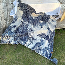 DecorBites™ Cozy Chinese Ink Knit Blanket for All Seasons - Soft Sofa and Bed Cover