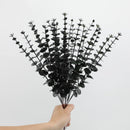 Yannew 12pcs Artificial Eucalyptus Stems Silver Dollar Greenery Fake Plants for Wedding Bouquet Floral Arrangement Home Decor