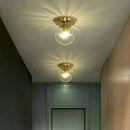 DecorBites™ Gold Ball Glass Ceiling Lamp: Modern Nordic Living Room Lights for Loft Decor