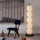 DecorBites™ Gourd String Floor Lamp, White Glass Lampshade, Designer Nordic Floor Light