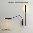 DecorBites™ Industrial Adjustable LED Wall Lamp Bedside Reading Light - Black