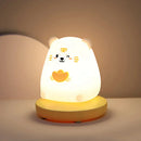 DecorBites™ Kids' Animal Silicone Night Light - Touch Sensor, Dimmable, Rechargeable