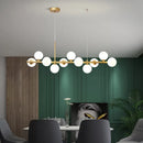 DecorBites™ Gold Glass Ball LED Pendant Light, 11 Heads, Nordic Modern Design