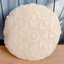 DecorBites™ Crochet Cushion Cover Handmade Woven Pillow Case 40*40cm Square Circular Decorative Pillows