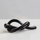 DecorBites™ Geometric Glass Sculpture Twine Knot Decor Home Decor Accessory