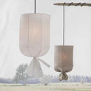 DecorBites™ Linen Cloth Pendant Light: Elegant Bohemian Fabric Chandelier for Home, Restaurant, Hotel