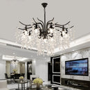 DecorBites™ Elegant Black Crystal Chandelier for Living Dining Bedroom Kitchen