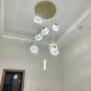 DecorBites™ Crystal LED Stair Slinglight for Nordic Living Room, Villa, and Restaurant