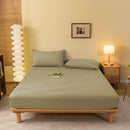 DecorBites™ Cozy Solid Color Fitted Sheet - All Seasons Mattress Cover