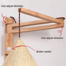 DecorBites™ Japanese Style Wind Wall Lamp, Retractable Foldable Bedside Lamp