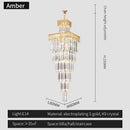 Modern gold decorbites crystal chandelier staircase pendant light