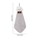 DecorBites™ Cloudy Day Hand Towel - Antibacterial Bamboo Charcoal Fiber Kitchen & Bath Soft Towel