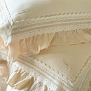 DecorBites™ French Ruffles Cotton Bedding Set - Double Layer Crepe Comfort Collection