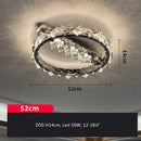 DecorBites™ Crystal Ceiling Lamp: Modern Luxury Dimmable Lighting for Living Dining Bedroom