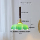 DecorBites™ LED Walnut Copper Pendant Light with Knob Switch - Modern Style Lighting Fixtures